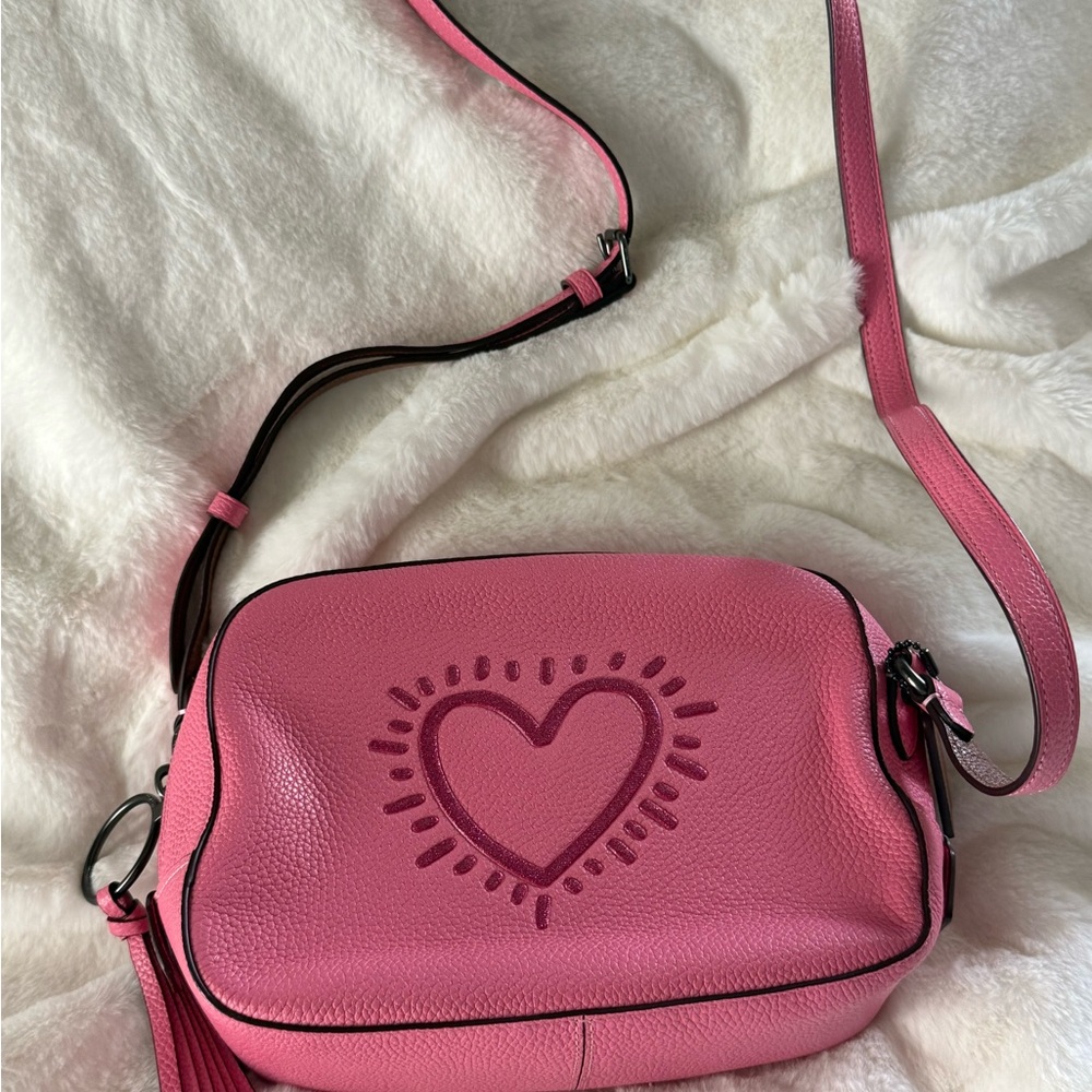 Coach Pink Heart Crossbody Bag